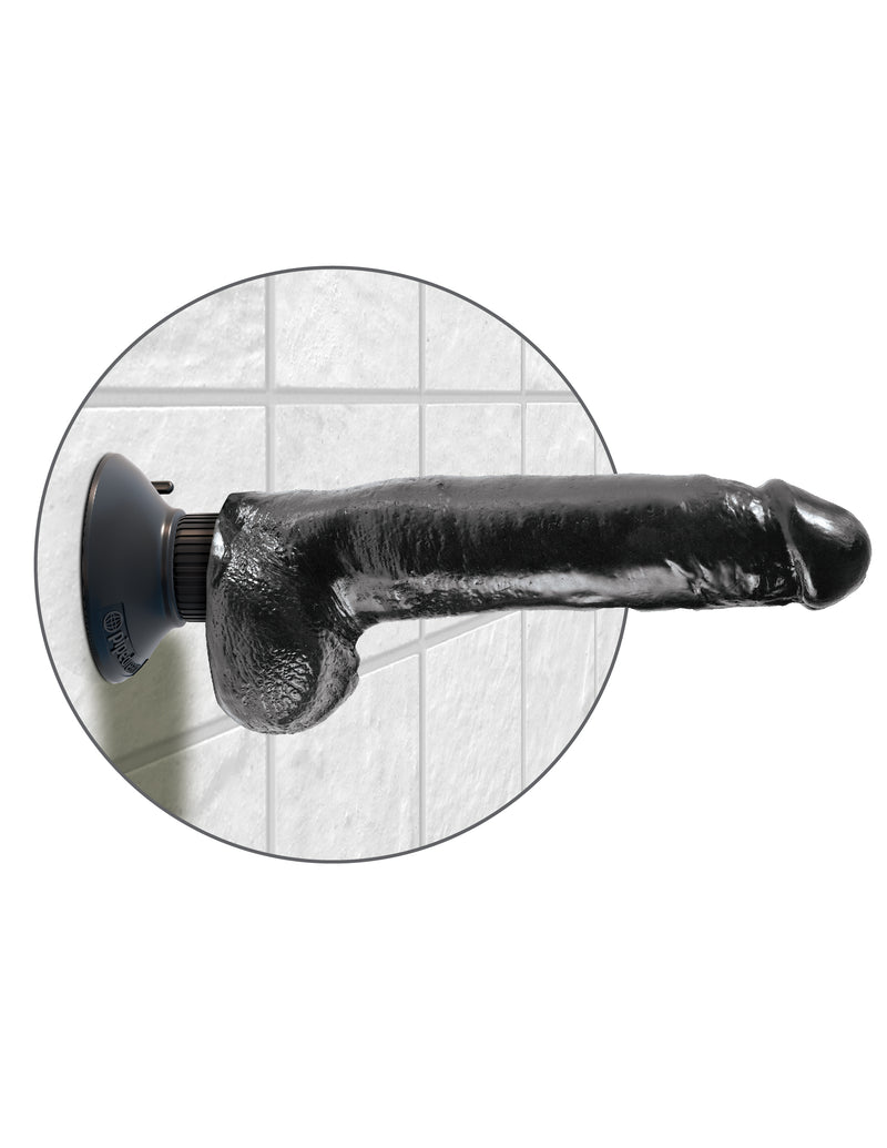 Realistic King Cock Vibrating Dildo with Suction Cup and Waterproof Design for Ultimate Pleasure.