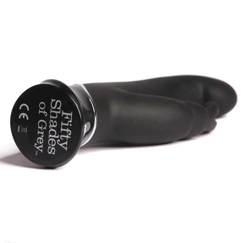 Experience Dual Stimulation with the 50 Shades Rabbit Vibrator - Rechargeable and Waterproof!