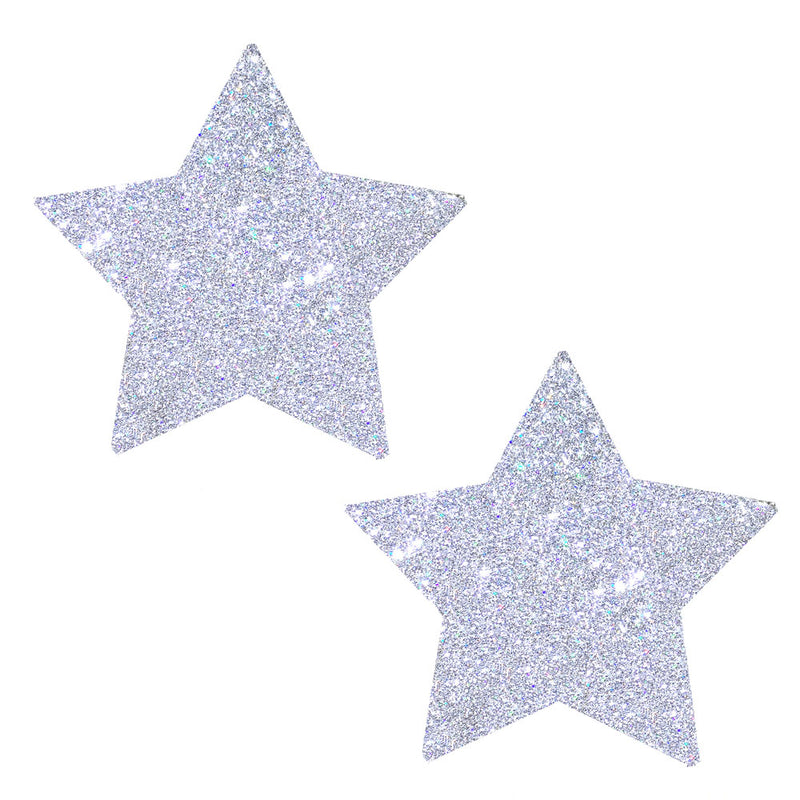 Sparkle and Shine with Silver Pixie Dust Nipztix Pasties - Perfect for Any Occasion!
