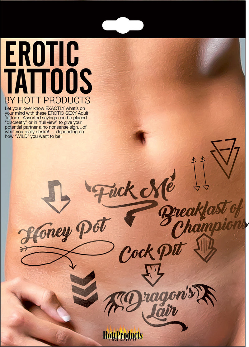 Spice up your love life with our erotic Body Jewelry tattoos - the perfect way to show off your desire!