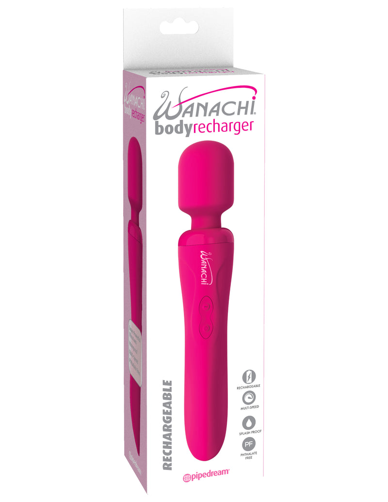 Rechargeable Wanachi Body Massager: 10 Functions, 3 Speeds, 7 Pulsation Patterns, Elite Silicone, Whisper Quiet, Perfect for Aches and Pains.