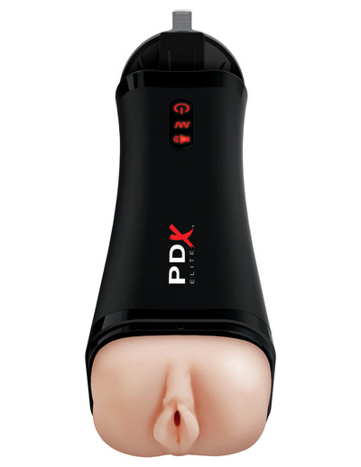 Pleasure-Inducing PDX ELITE Talk-Back Stroker with Vibration and Interactive Moaning - Your Ultimate Solo Companion!