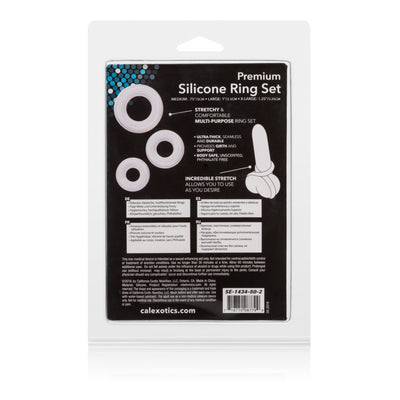 CalExotics Ultra-Stretchy Silicone Rings for Enhanced Pleasure and Support during Intimacy. Body-Safe and Phthalate-Free for Worry-Free Playtime.