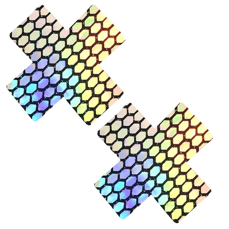 Shimmer and Shine with Holographic Nipztix Pasties - Hypoallergenic and Self-Adhering for 10-12 Hours of Fun!