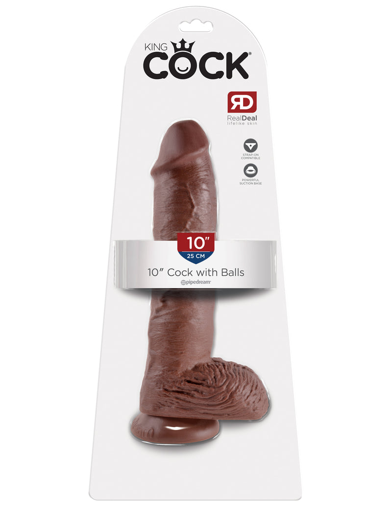 Experience Royalty with the Realistic King Dong Dildo - Suction Cup Base and Waterproof Design Included!