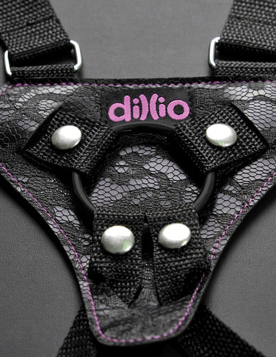 Feel Confident and In Control with the Dillio 6" Strap-On Harness Set! Perfect for Lesbian Couples or Exploring New Desires. Order Yours Today!