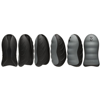 OptiMALE Silicone Warming Stroker - 10 Vibration Modes, Rechargeable, Eco-Friendly Materials.
