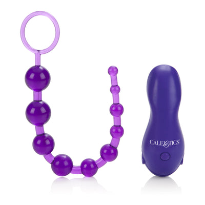 Waterproof Intimate Massager with Graduated Pleasure Beads for Intense Arousal and Comfortable Use.