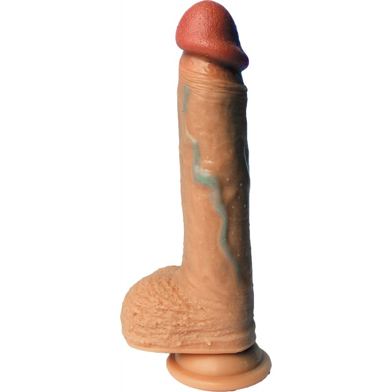 Realistic Skin Feel Dildo with Suction Cup Base and Vibrating Motor for Ultimate Pleasure and Adventure - 7.5 Inch