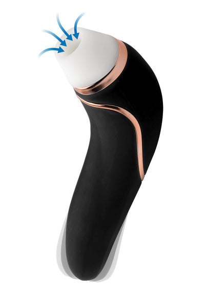 Shegasm Deluxe: Eco-Friendly Clit Stimulator and Vibrator with 11 Levels of Suction Power and 10 Vibration Settings