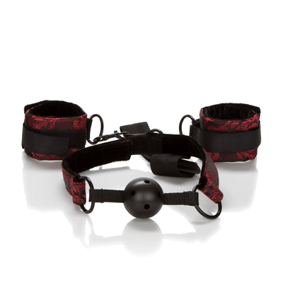 Scandal Ball Gag with Cuffs for Thrilling Foreplay and Domination