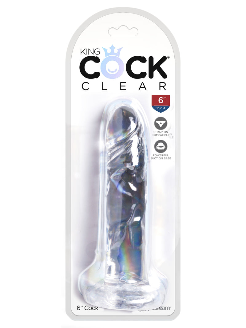 Get Fulfilled with King Cock Clear: Lifelike, Flexible, Hands-Free Dildo with Suction Cup Base for Easy Cleaning and Odorless Pleasure.
