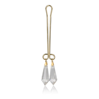 Crystal Clit Clip: Non-Piercing Jewelry for Intimate Pleasure and Sensual Stimulation.
