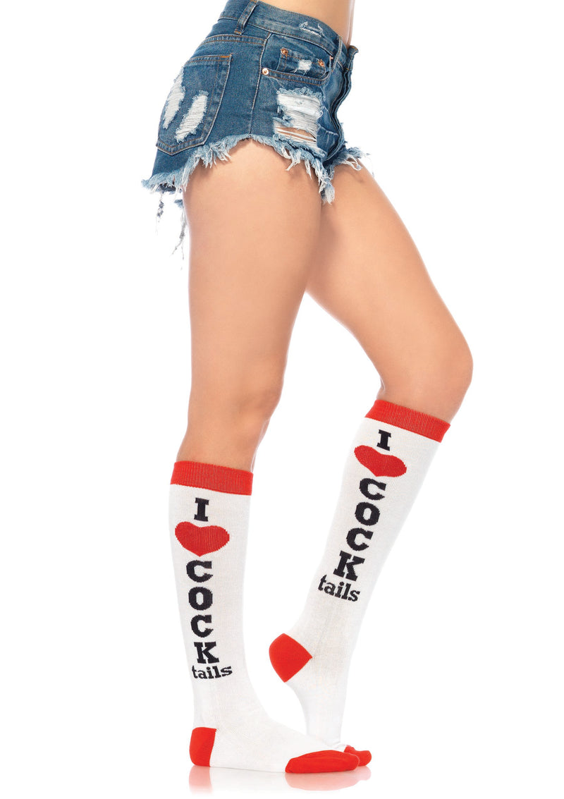 Flirty Knee-High Socks for Cocktail Lovers: Feel Confident and Sexy Anytime!