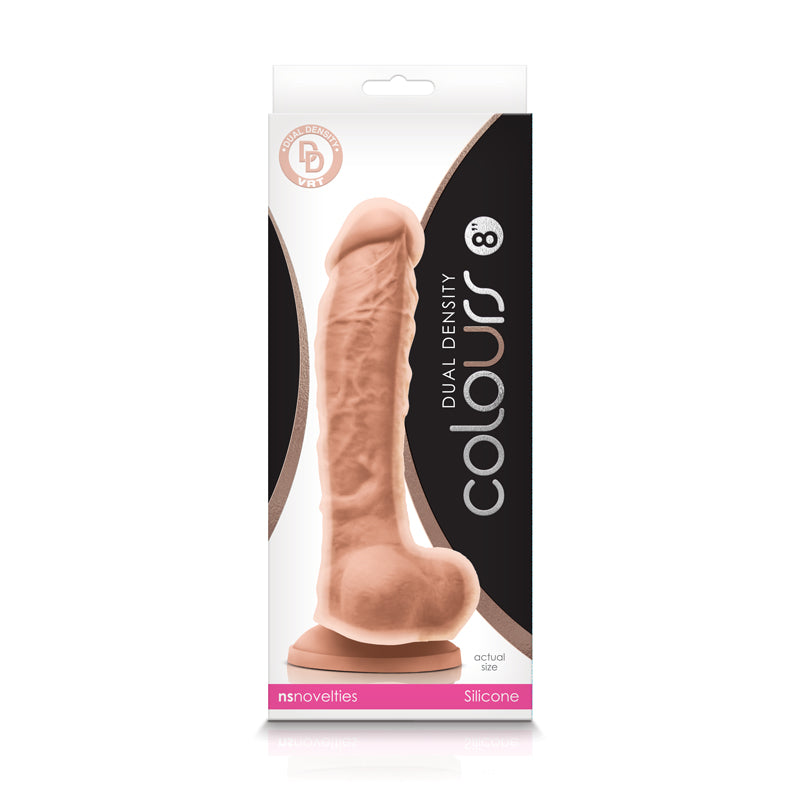 Experience Realistic Pleasure with Colours Dual Density Suction Dildo