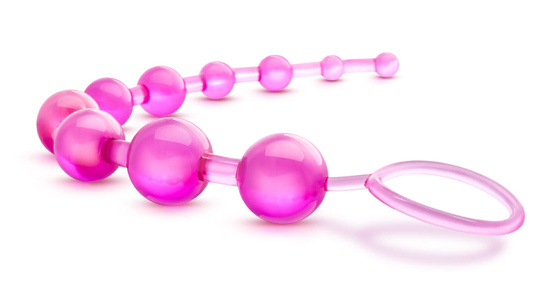Explore Deeper Sensations with Sassy 10 Graduated Anal Beads - Phthalate-Free for Peace of Mind!