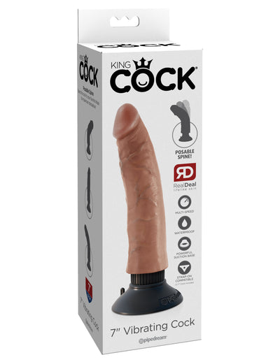 Realistic King Cock Vibrating Dildo: Bendable, Waterproof, and Harness Compatible for Ultimate Pleasure!
