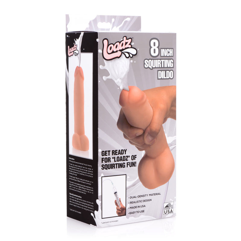Satisfy Your Wildest Fantasies with Loadz of Squirting Dildo - 8 Inches of Realistic Dual Density Pleasure!