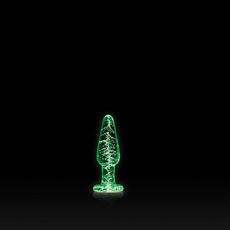 Enhance Your Pleasure with Firefly Glass Tapered Anal Plug - Glow in the Dark and Eco-Friendly Design for Ultimate Sensual Experience