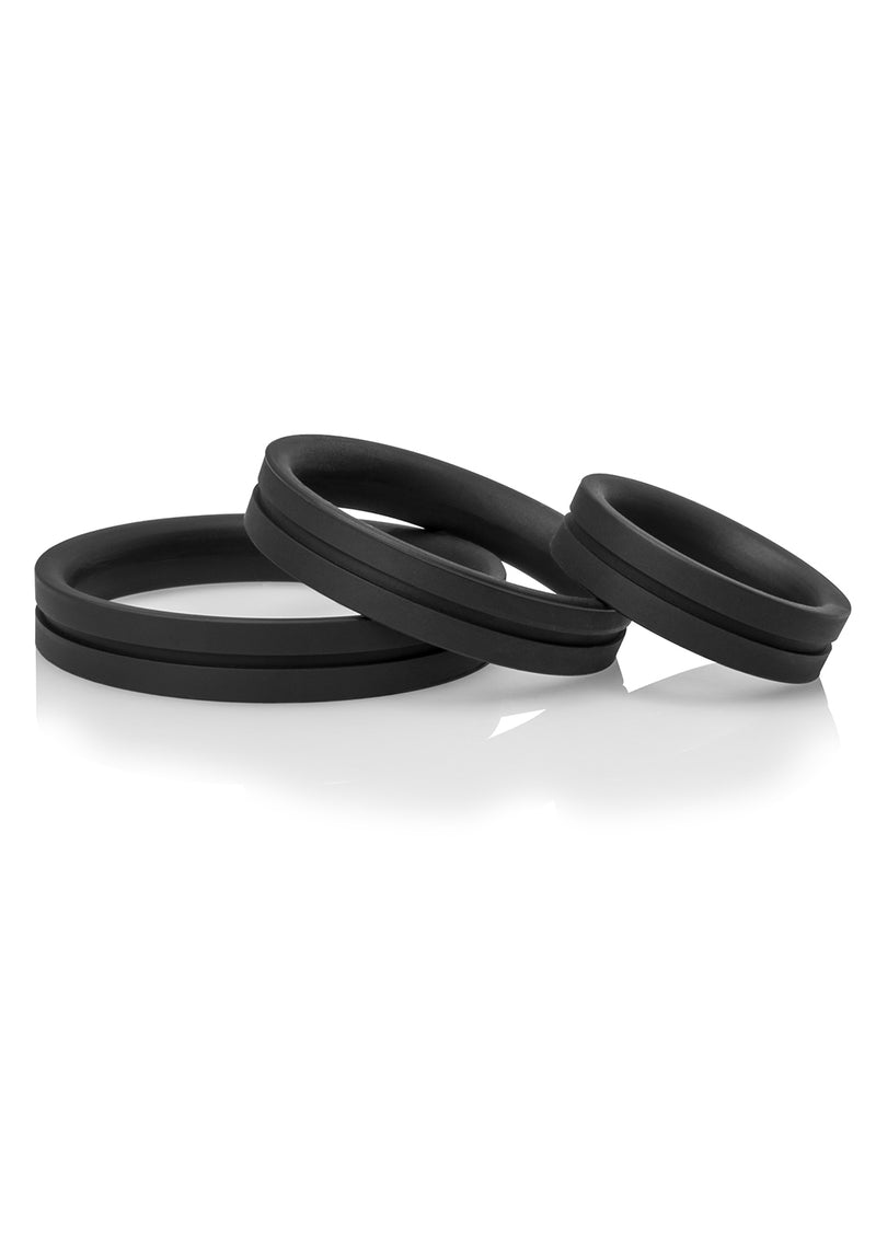 Stretchy Silicone Play Rings Trio - Comfortable and Fun for All Sizes!