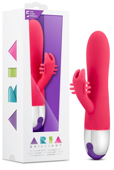 Experience Deep Sensual Vibrations with Aria's Brilliant Vibrator - 10 Functions, 5 Speeds, Waterproof and Safe for Your Body!