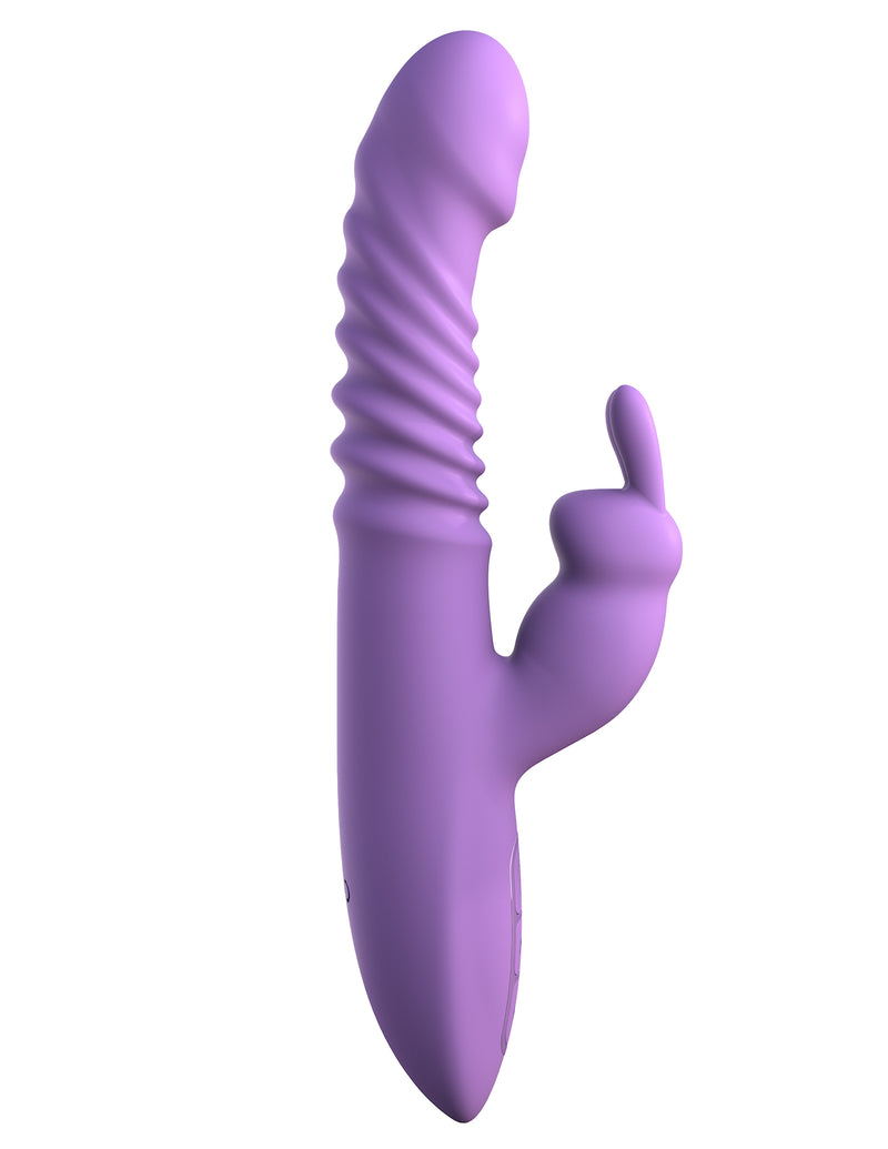 Her Thrusting Silicone Rabbit: The Ultimate Vibrator with Vibration, Thrusting, Gyration, Clit Stimulation, and Warming