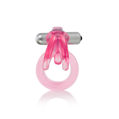 Triple Prong Wireless Clit Stimulating Cockring with 6 Batteries Included!