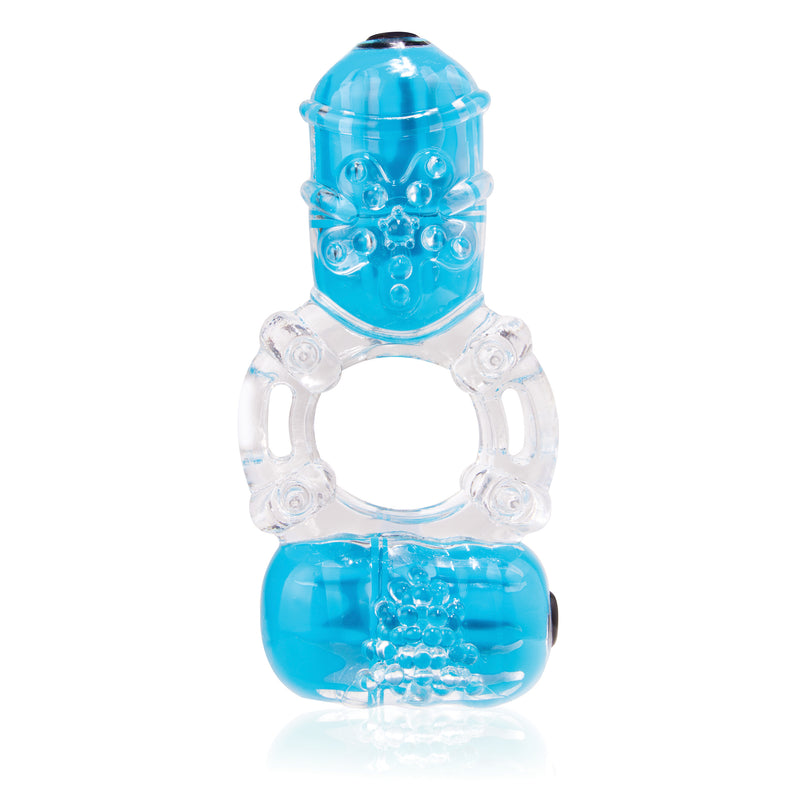 Vibrant Dual-Action Cockring: ColorPoP Big O 2 with Vertical Head, Powerful Motors, and Stretchy Erection Ring for Ultimate Satisfaction.