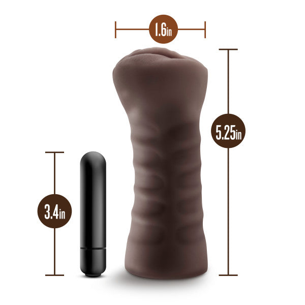Hot Chocolate Alexis - Lifelike Masturbator with Vibrating Bullet for Ultimate Pleasure