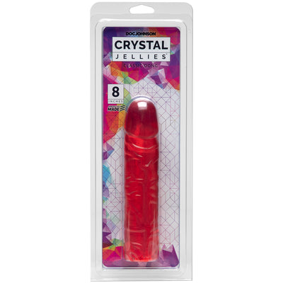 Get Wild with Doc Johnson's 8" Crystal Jellies Dildo - Soft, Flexible, and Ultra-Realistic for Maximum Pleasure!