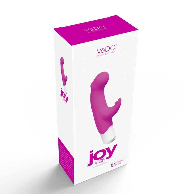 G-Spot and Clitoral Stimulation with Joy Waterproof Mini Vibe - Phthalate-Free and Multi-Speed