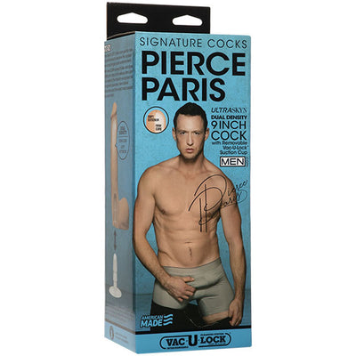Experience Ultimate Pleasure with Pierce Paris' Signature Cocks Dual Density Dildo - Lifelike ULTRASKYN, Suction Cup, and Harness Compatible.