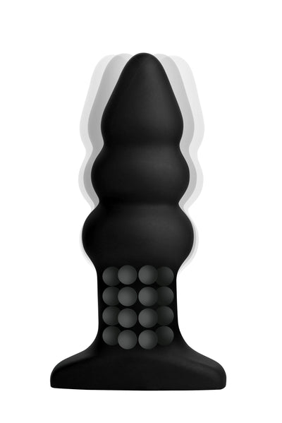 Rotating Beads & Vibrating Anal Plug with Remote Control for Sensory Bliss