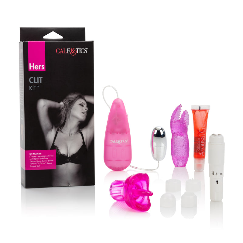 Ultimate Clit Pleasure Kit with Arousal Gel and Multiple Massagers