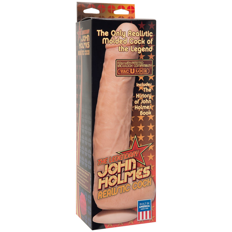 Get the Ultimate Porn Star Experience with the John Holmes 12-inch Dildo - Made in the USA and Phthalate-Free!