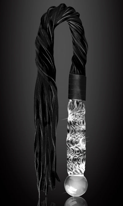 Spice Up Your Love Life with the High-Quality Glass Flogger - Perfect for Beginner Play and Temperature Play!