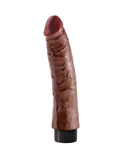 Realistic King Cock Vibrating Dildo with Suction Cup Base and Multi-Speed Options for Ultimate Pleasure and Solo or Partner Play.