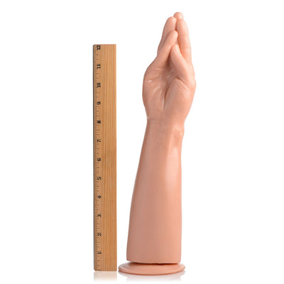 Hand and Forearm Dildo for Deep Penetration and Intense Massage Pleasure with Suction Cup Base.