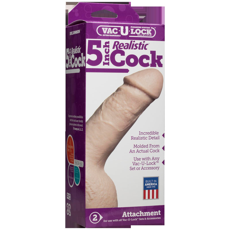 Realistic White Flesh Attachment for Ultimate Pleasure with Vac-U-Lock Toys