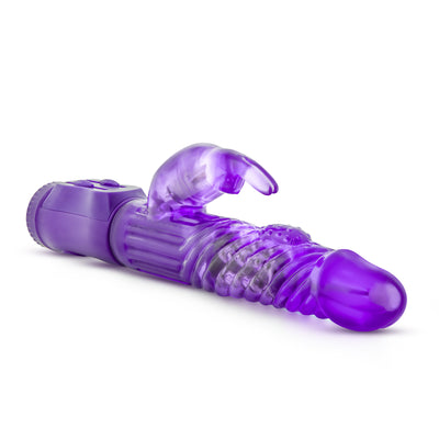 Beginner's Bunny Rabbit Vibrator - Gentle Fun with Spinning Beads and Shimmying Shaft