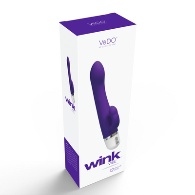 Powerful Waterproof G-Spot Vibrator with Clitoral Stimulator - WINK