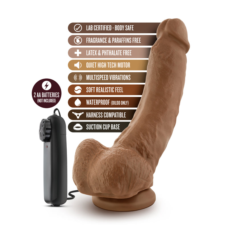9 Inch Boxer Dildo with Suction Cup and Remote Control for Ultimate Pleasure