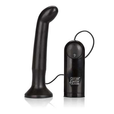 Dr. Joel Kaplan's Curved Vibrating Probe with Suction Cup Base for Ultimate Pleasure.