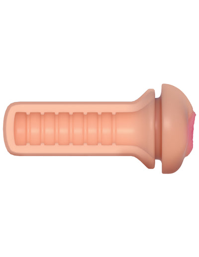 Ultimate Masturbation Aid for Males with Tight and Textured Core and 3 Silicone Rings for Extra Squeeze - Fanta Flesh for Mind-Blowing Pleasure!