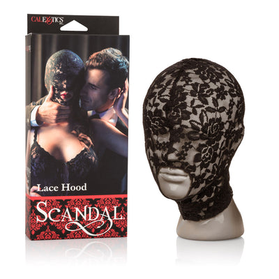 Scandalous Sensory Deprivation Lace Hood for Erotic Bondage Adventures