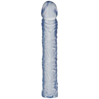 Experience Pleasure Town with Doc Johnson's 10" Crystal Jellies Classic Dong - Body-Safe, Realistic, and Perfect for Deep Penetration!