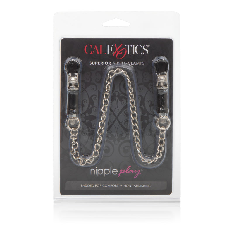 Double the Pleasure with Adjustable Nipple Clamps and Sensual Chains