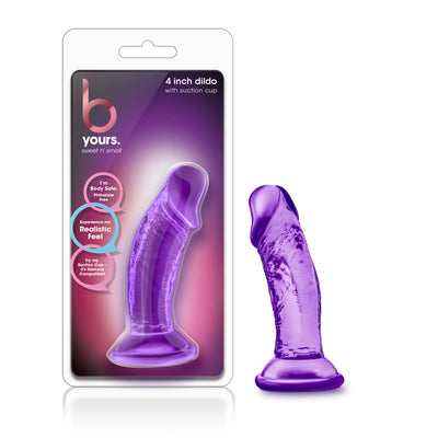 Sweet N' Small 4 Inch Suction Dildo - Perfect for Gentle Stimulation and Hands-Free Fun!