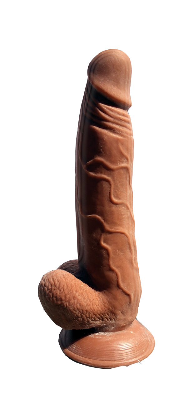 Realistic 9 Inch Dildo with Suction Base - Skinsations Latin Lover Series