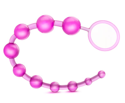 Explore Deeper Sensations with Sassy 10 Graduated Anal Beads - Phthalate-Free for Peace of Mind!